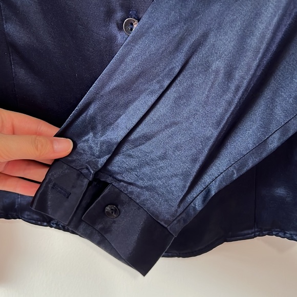 Odds & Evens button down shirt - blue - size large - Picture 7 of 7